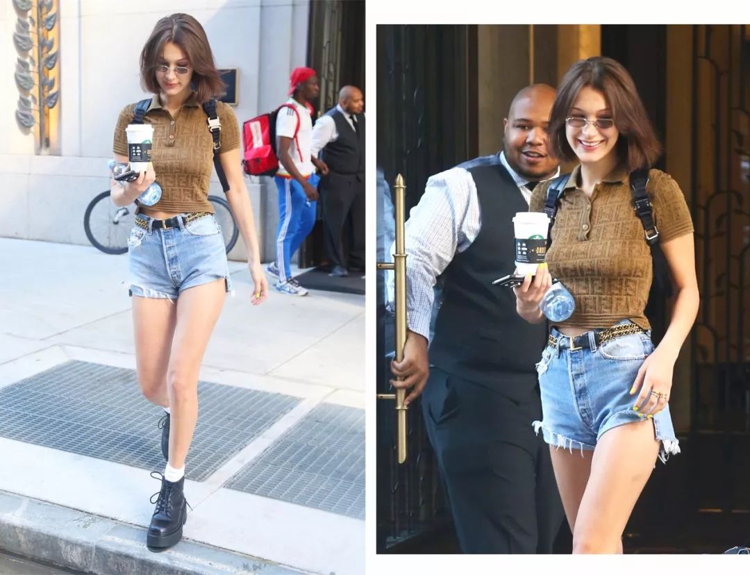 宽松牛仔短裤怎么穿才不显腿短,最适合自己的牛仔短裤