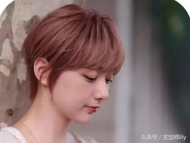 五款短发烫型,超酷圆脸烫的短发