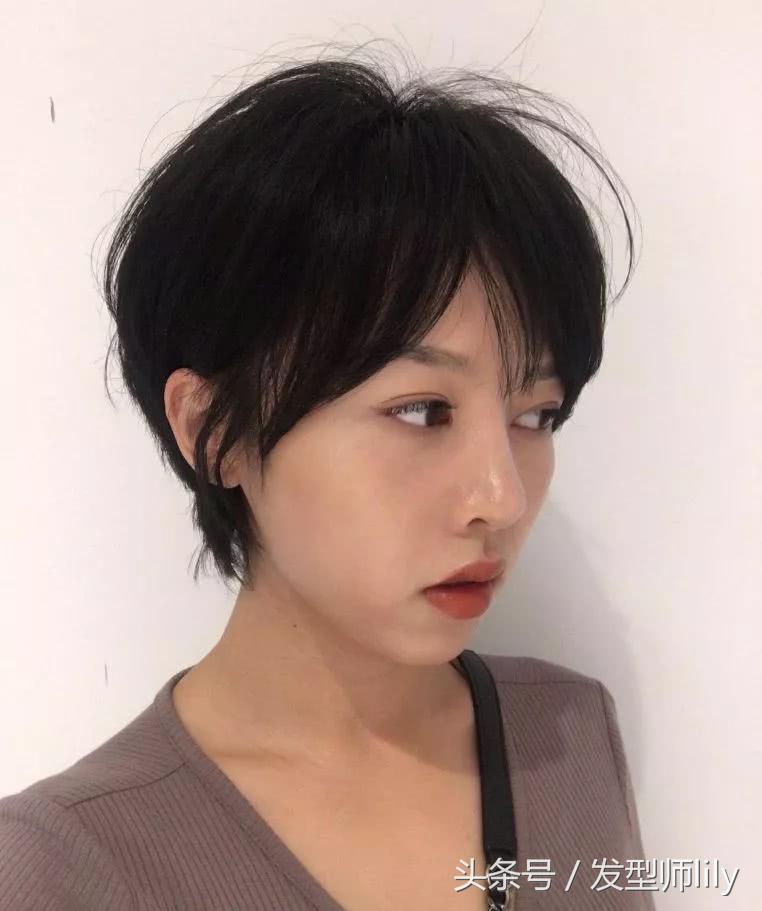 五款短发烫型,超酷圆脸烫的短发