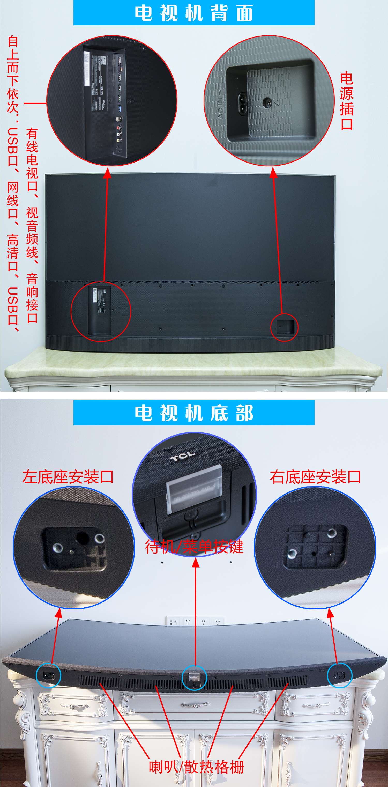 2.4米客厅65寸电视,65寸曲面电视挂墙好看吗