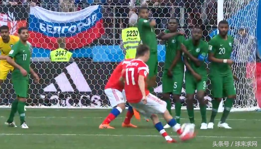 俄罗斯足球队17号戈洛文,戈洛文世界杯进球动图