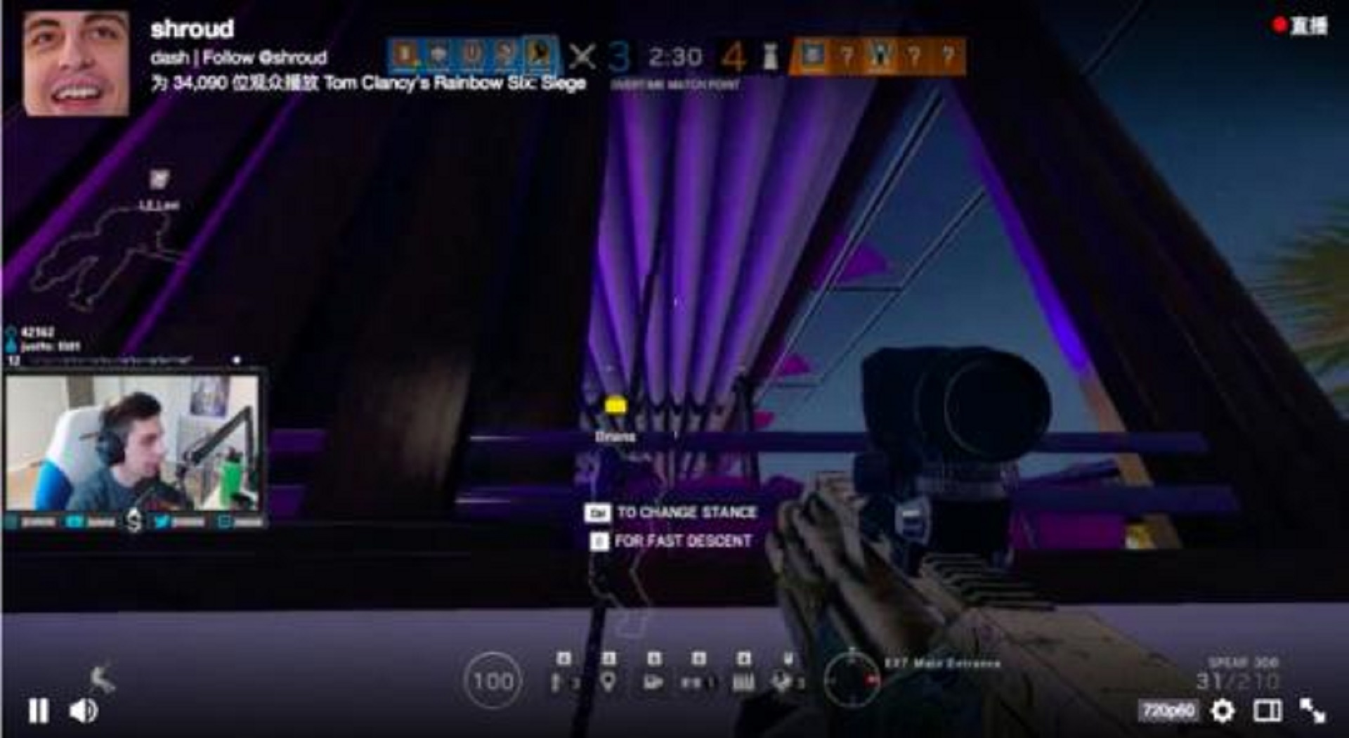 外国主播吃鸡遇外挂,外国主播吃鸡遇到外挂