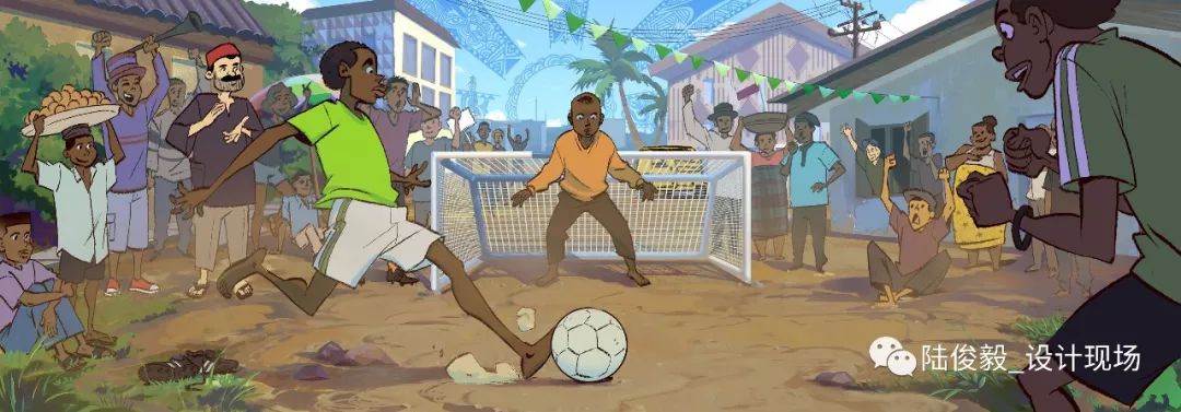 世界杯足球插画海报高清,世界杯主题手写画