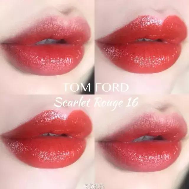 tf口红热门号试色,tomfordtf限量迷你白管口红13号