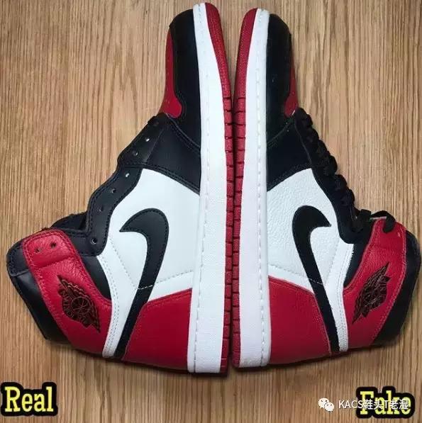 如何辨别真假aj1low绿脚趾,aj1mid黑红脚趾男女款区别