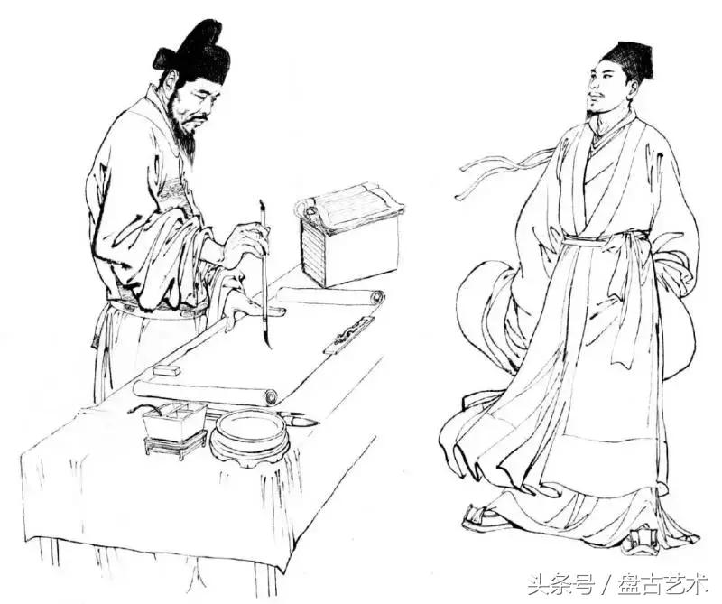 人物国画孙膑、庞涓技法，相当全面（盘古艺术油画国画书画定制