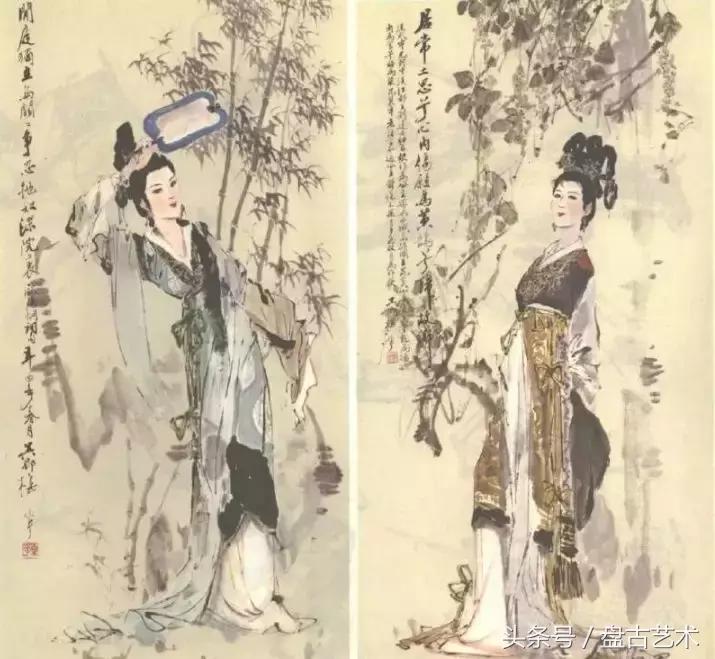 人物国画孙膑、庞涓技法，相当全面（盘古艺术油画国画书画定制