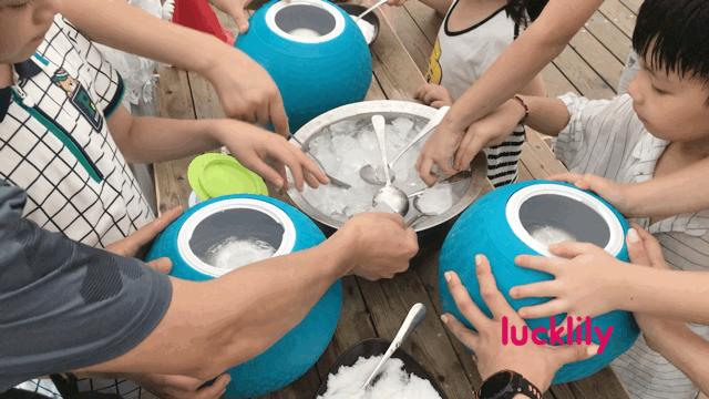 义远农场亲子探险露营：帐篷、萤火虫、足球冰淇淋、竹水枪、采摘