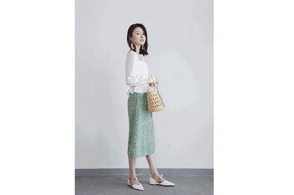 不对称半裙露腿,半裙不规则显瘦