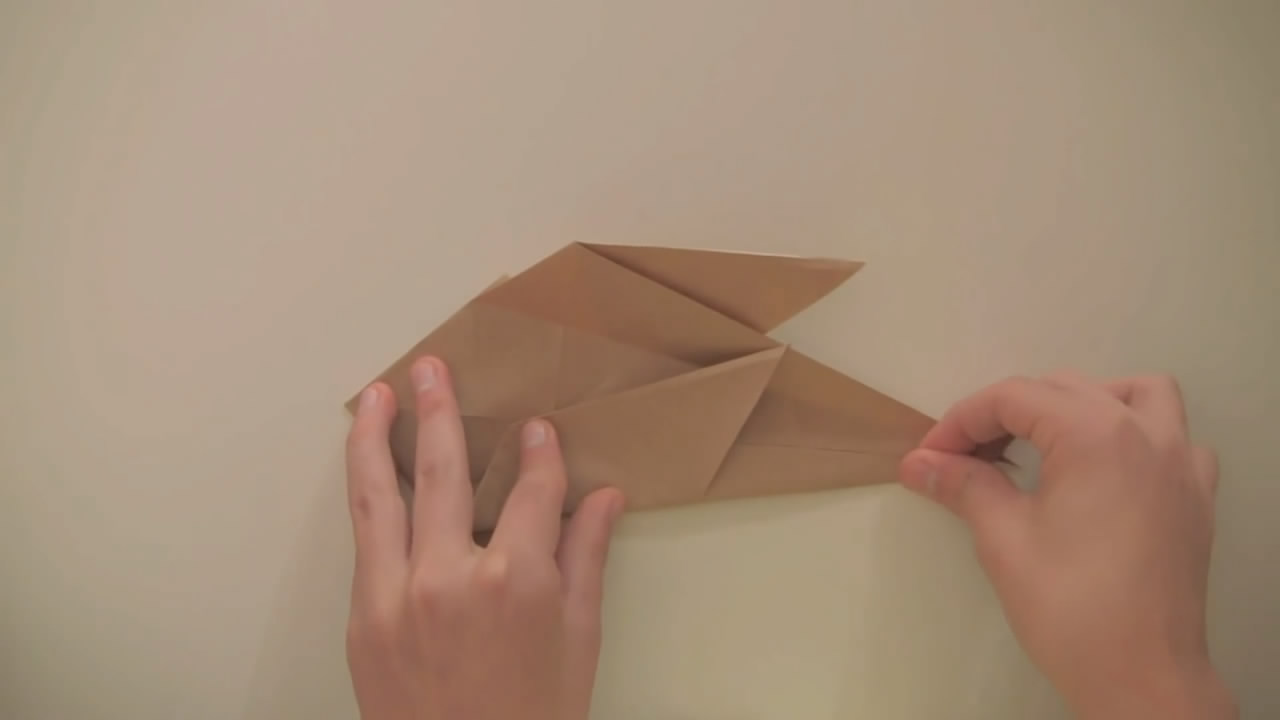 简单的折纸袋鼠,手工折纸简单袋鼠