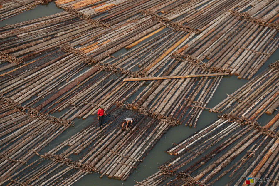 朝鲜百姓这种运输木材的方式，让中国游客感到非常惊讶