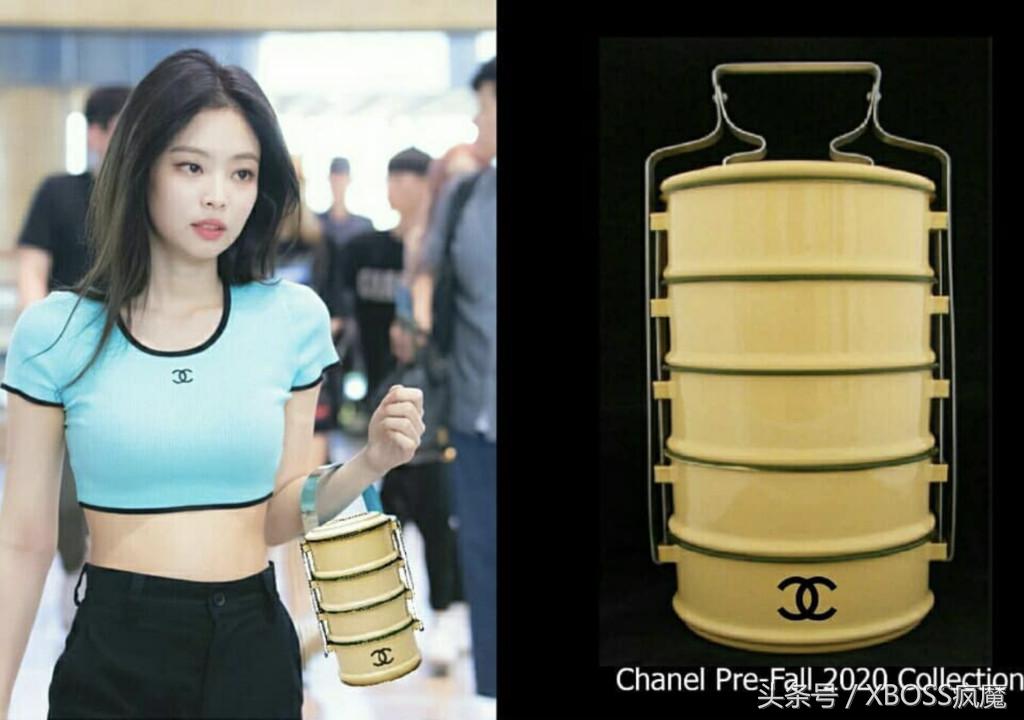 BLACKPINK成员Jennie性感露马甲线圆筒包「像便当盒」笑翻网友