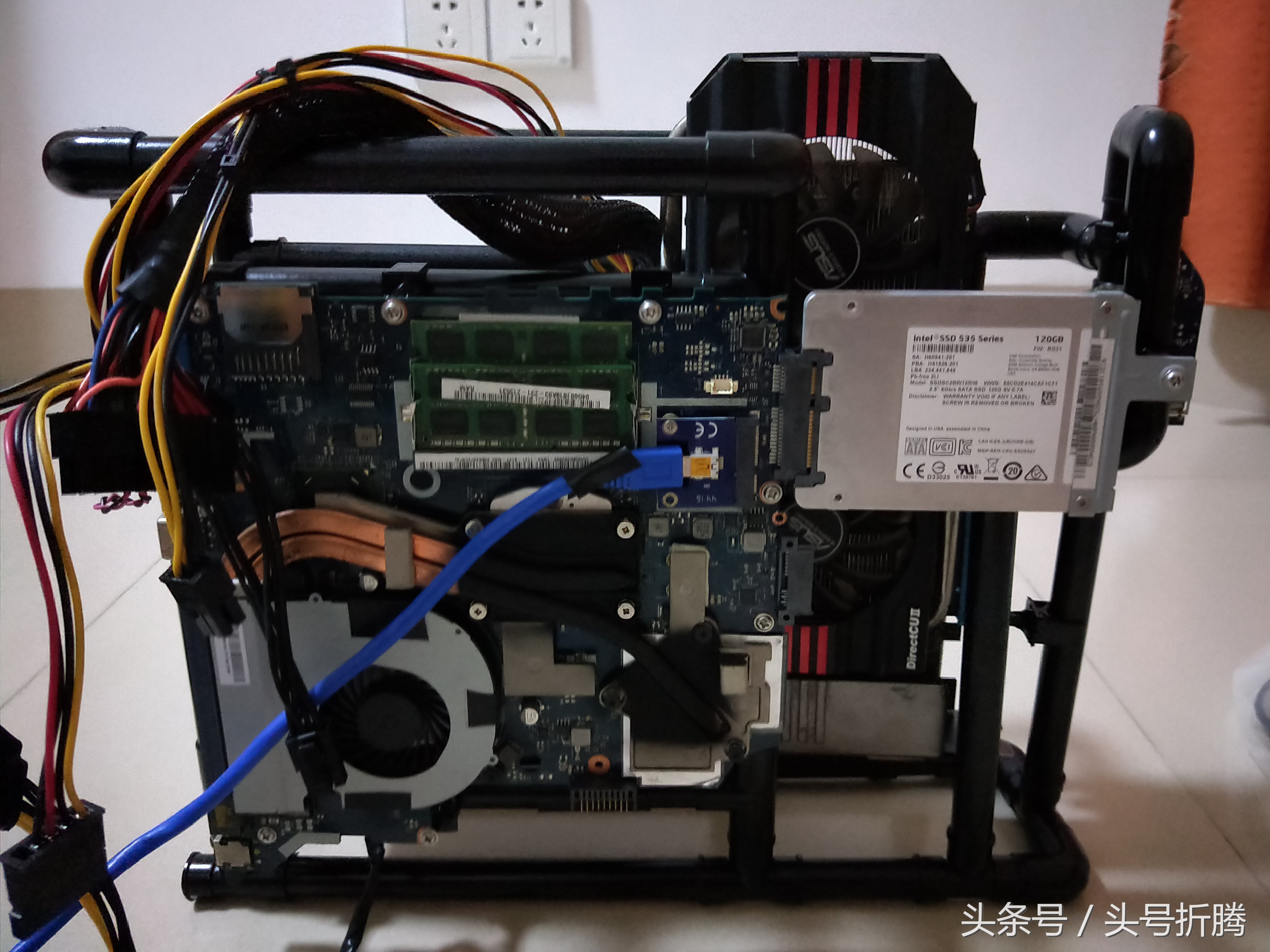 旧笔记本改造成小台式机外接显卡—“旧物改造系列”