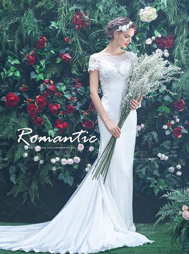 韩国济州岛拍婚纱照花墙,青岛油画墙婚纱照