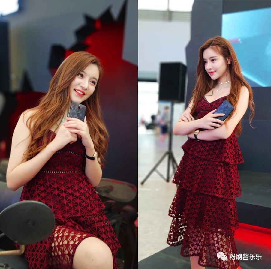 2018上海chinajoy红衣美女,2017chinajoy漂亮妹子