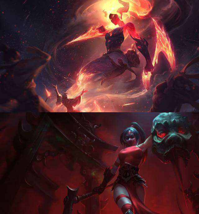 lol阿卡丽绯色之月,lol阿卡丽银色之牙皮肤展示高清