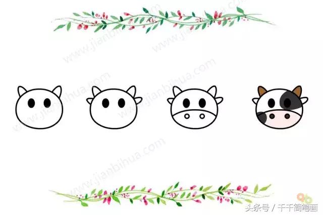 简笔画小动物头像,最简单的简笔画动物头像