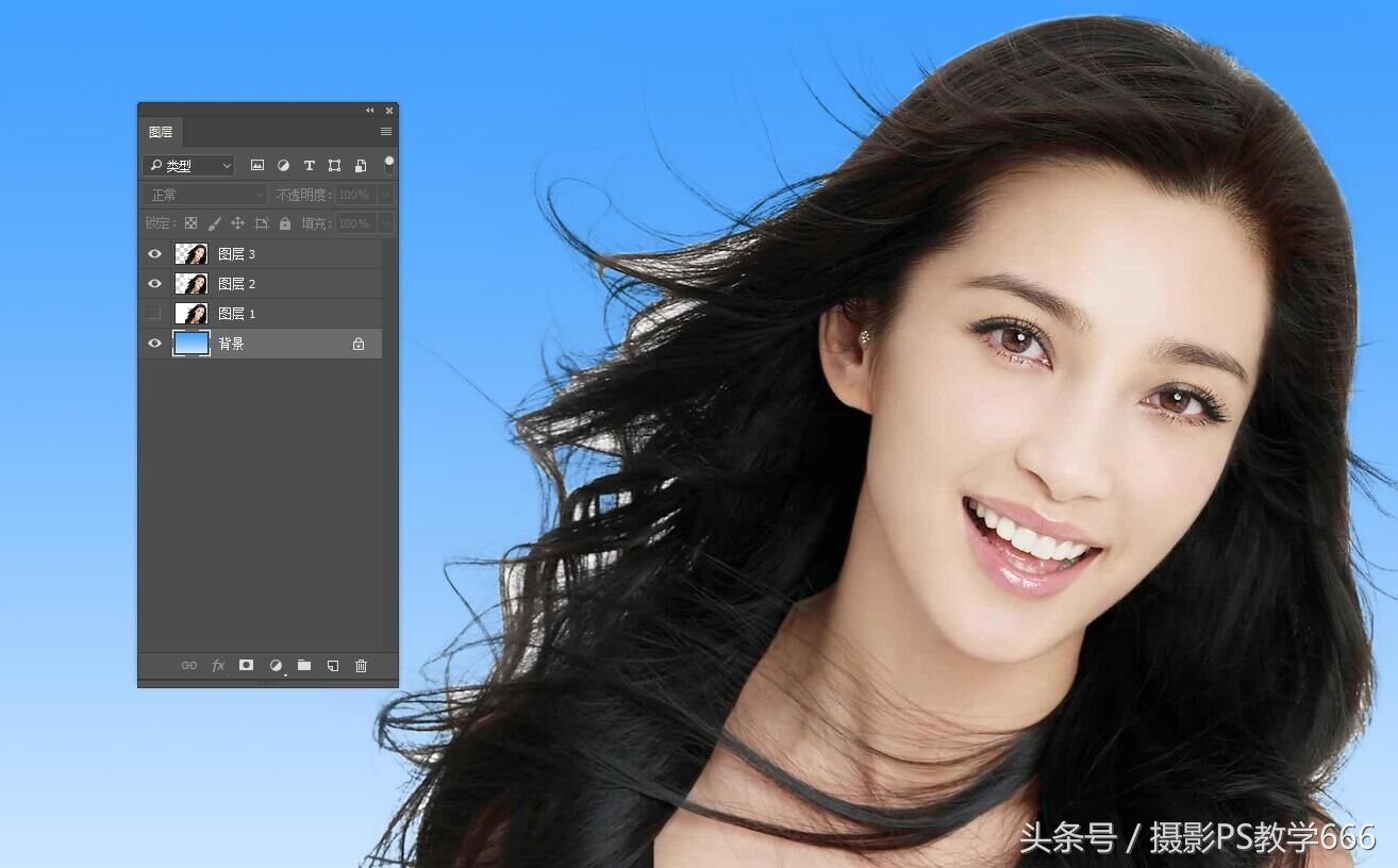 ps新手入门抠图背景图层,ps留黑不留白图层抠图法