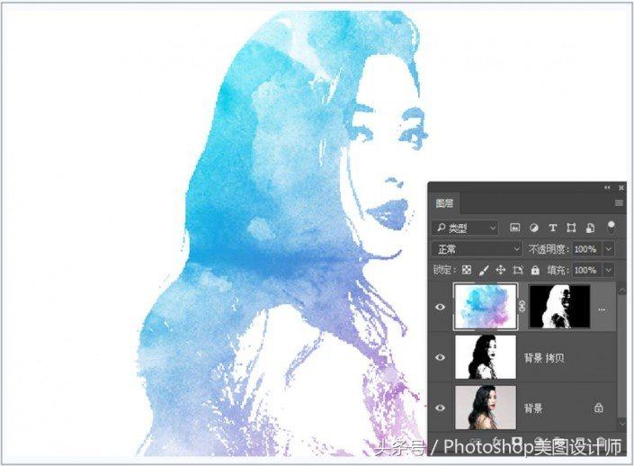 照片ps成水彩画,ps水彩画教程