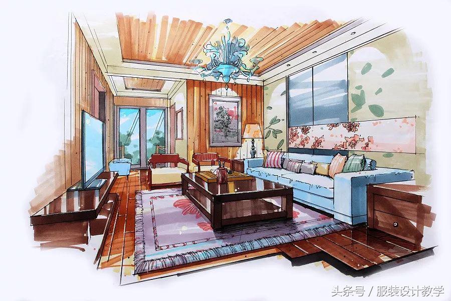 马克笔用笔重要技巧,适合初学者的马克笔教程