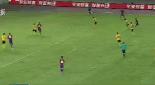 河南建业vs广州恒大任意球,今日中超二十七轮恒大对建业