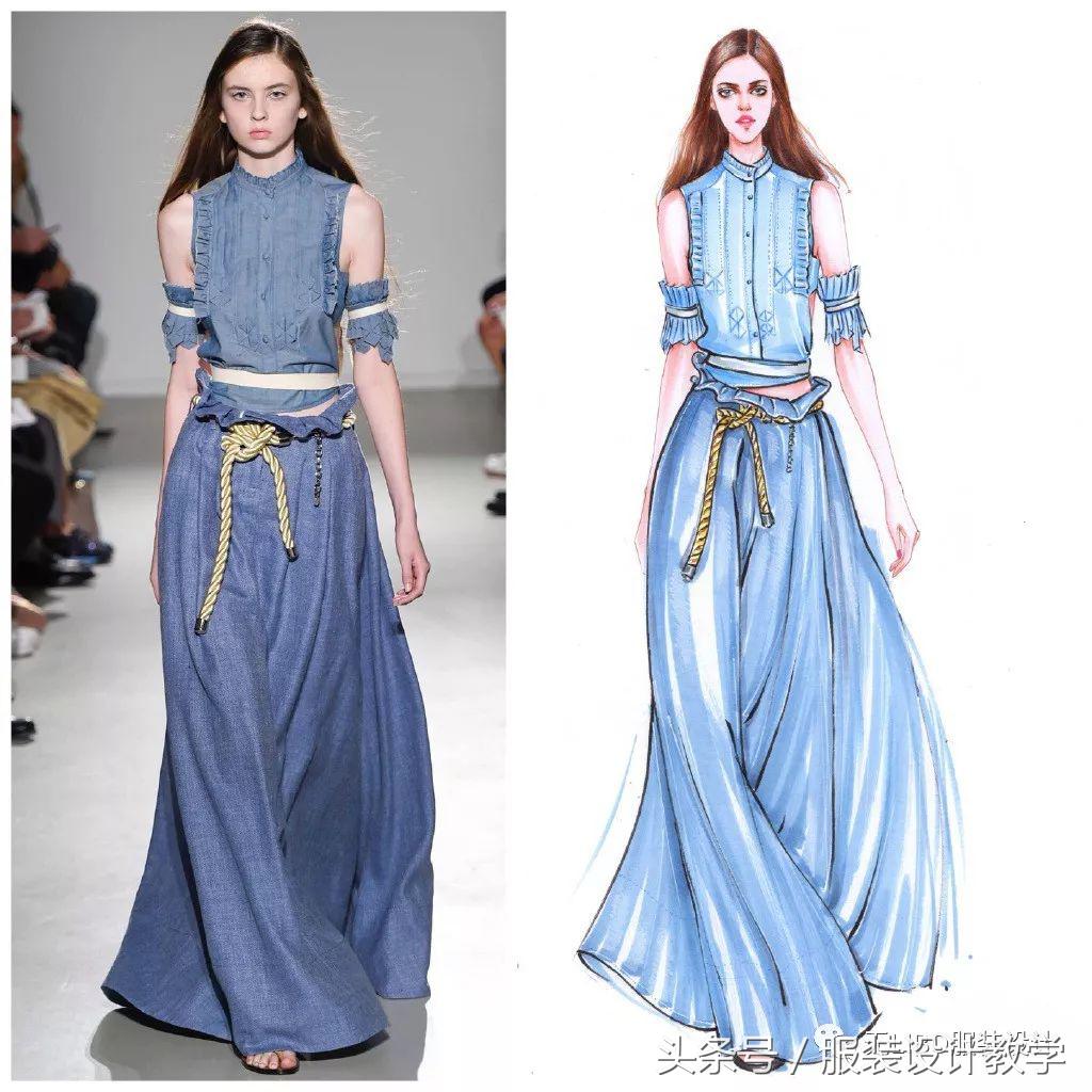 笔尖上的秀场！用一只马克笔带你穿梭各大秀场（成衣vs手绘）