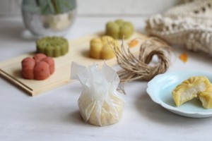 绿豆沙牡丹,绿豆沙红丝绒酥饼