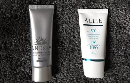 测评防晒霜哪款最好用安全,allie和安耐晒哪个适合油皮