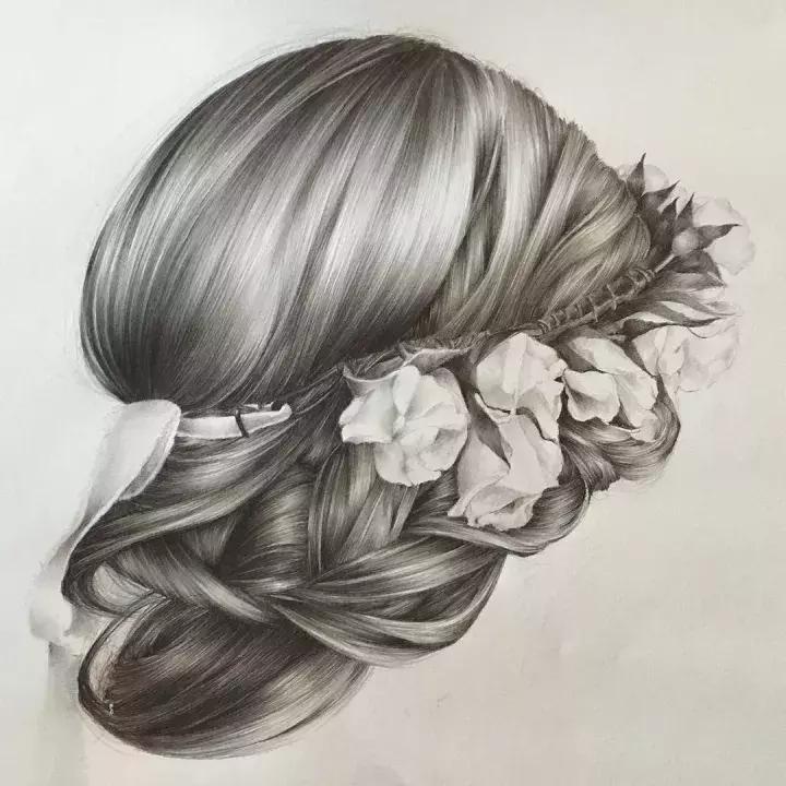 柔顺的长发很容易引人遐想，一起来看看画师笔下的头发如何表现