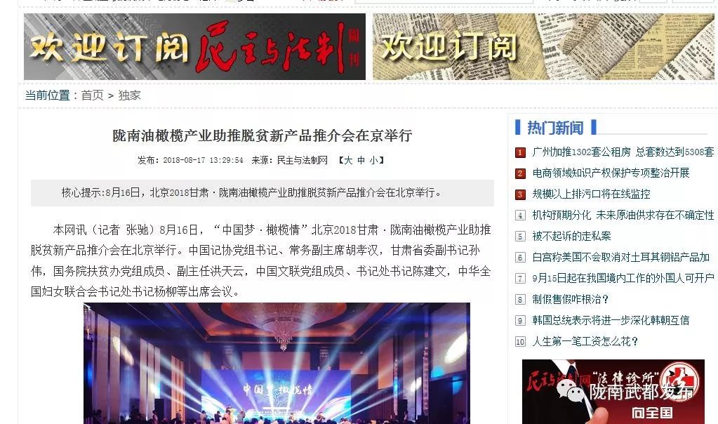 陇南武都橄榄产业发展,陇南油橄榄产业