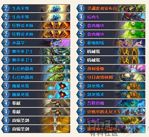 最新亡语骑士卡组,平民亡语猎卡组