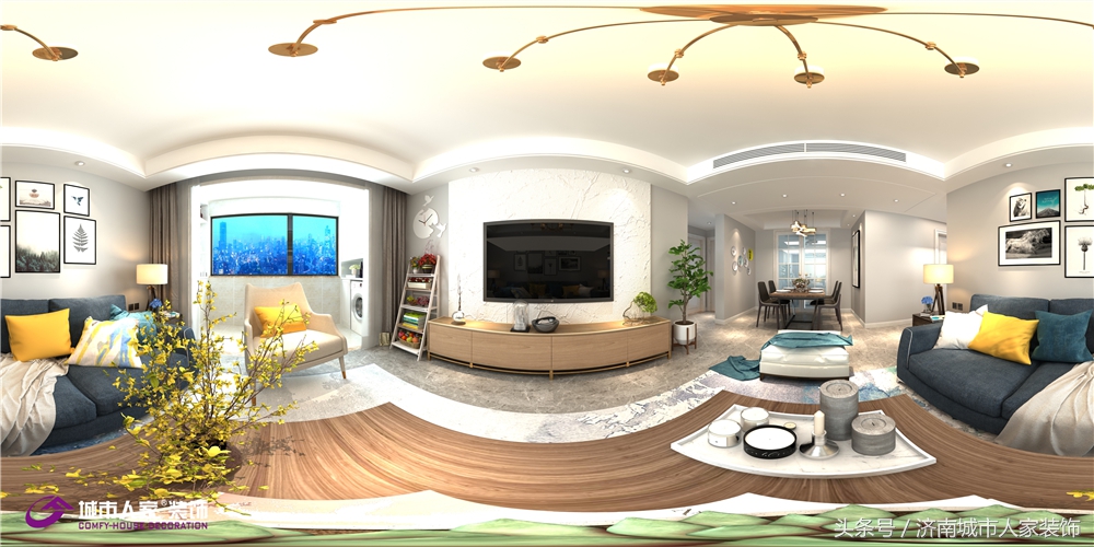 四季花城117平装修效果图,三庆御园洋房224平样板间