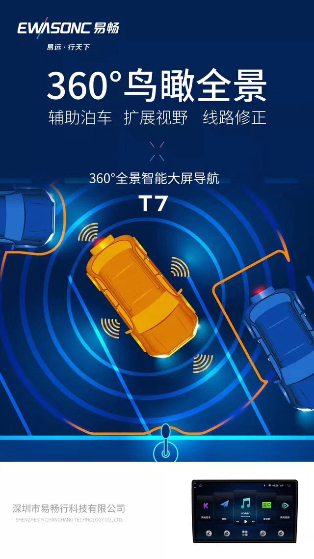 易畅360全景智能大屏导航,易畅导航与展艺导航哪个好