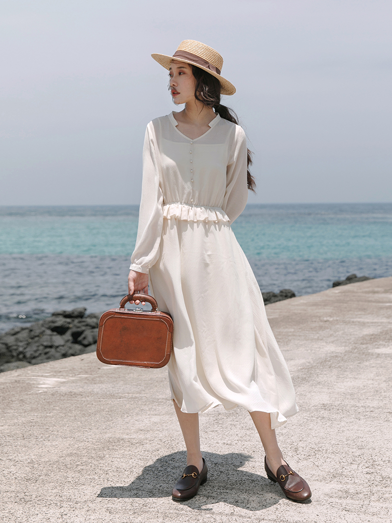 森系甜美少女碎花裙,森系甜美粉色裙高端