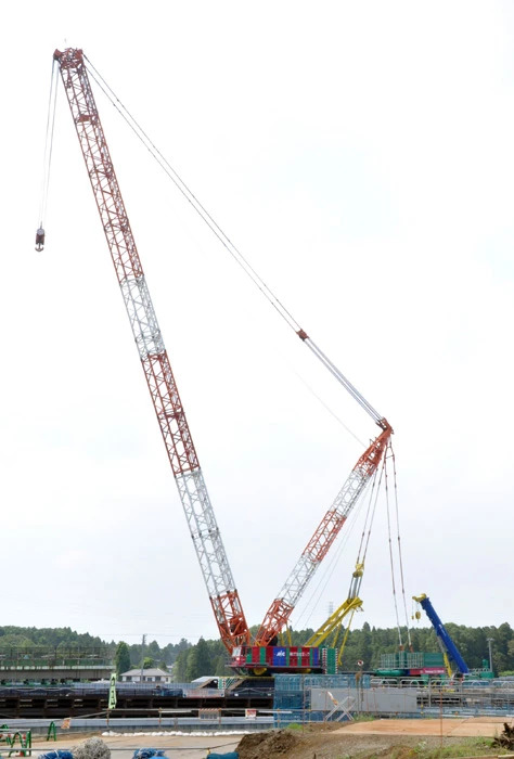 日本建筑工地起重机,日本起重机实拍