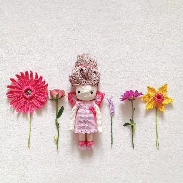 线头编织小物件,编织线小物件