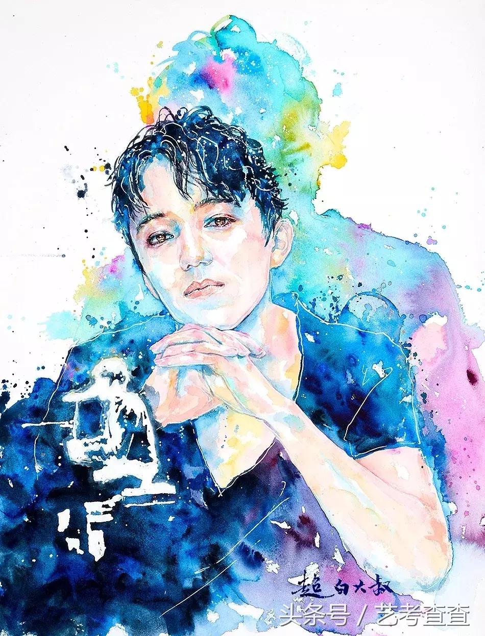 非常简单的水彩人物画法,简单的水彩小插画