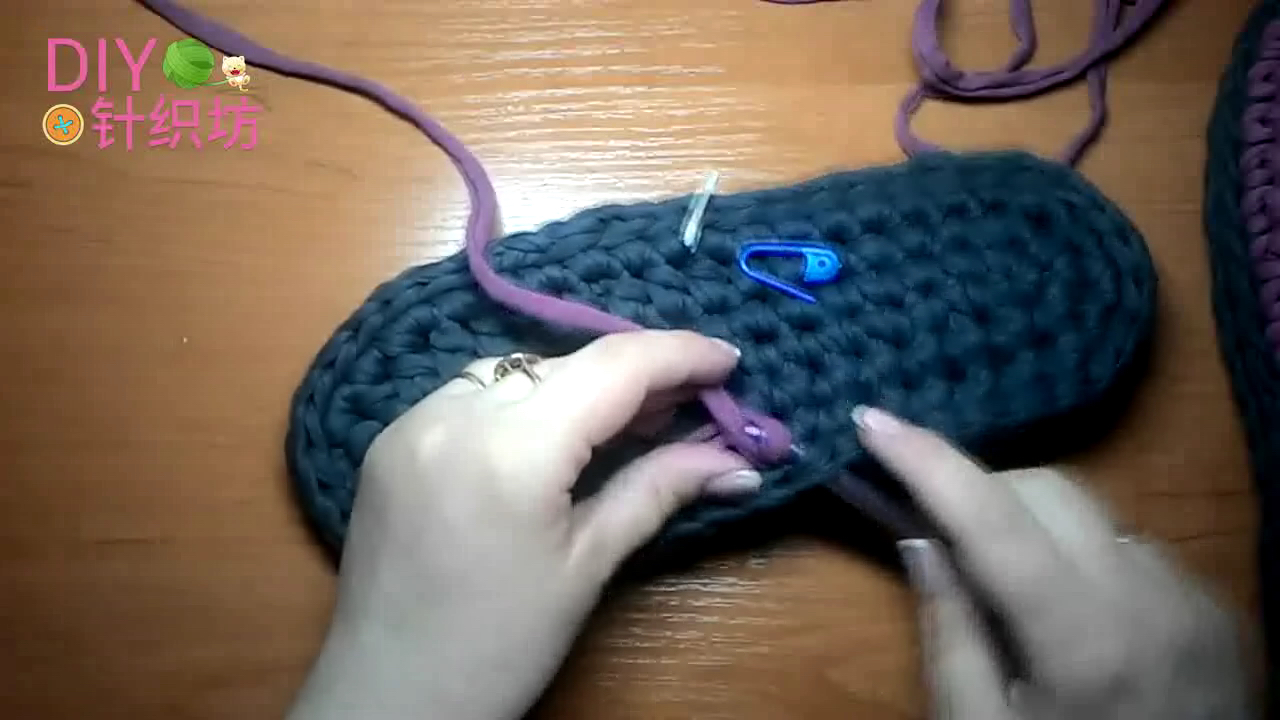 「家居针织」拖鞋不够用，教你制作针织拖鞋