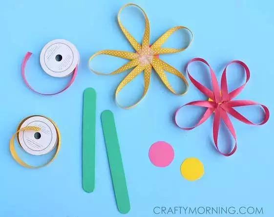 手工花朵制作方法简单幼儿园,花朵收纳盒手工皱纹纸幼儿园