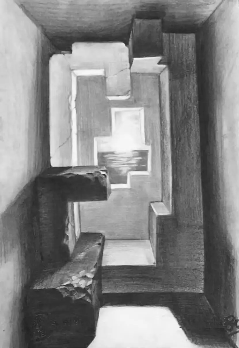 央美设计素描场景高分卷,央美设计素描作品优秀