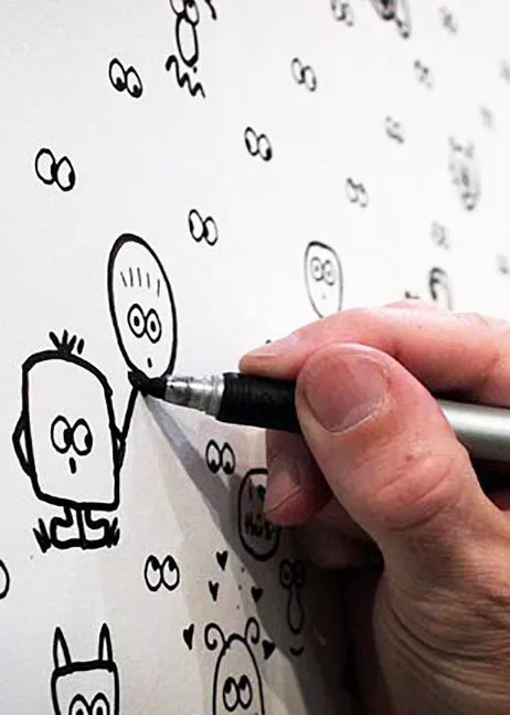 自家门口墙绘,一家房子墙绘