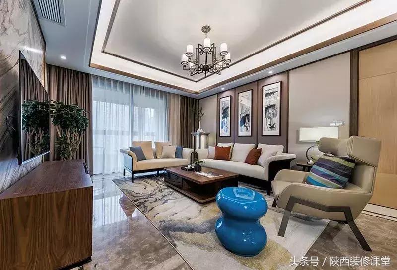 30平方新中式客厅,30款中式客厅高端大气上档次