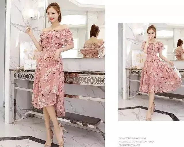 浅绿色碎花连衣裙怎么搭配毛衣,法国女人碎花连衣裙搭配西装外套