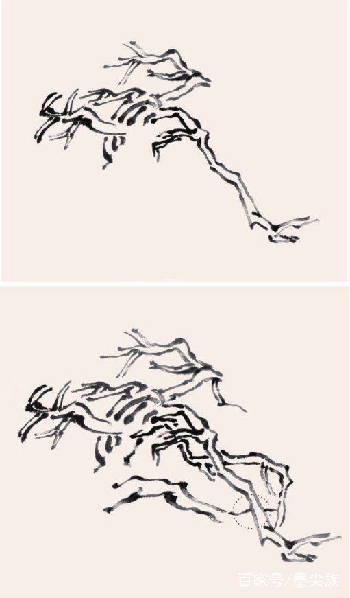 工笔松树简单画法步骤,松树的画法和技巧视频