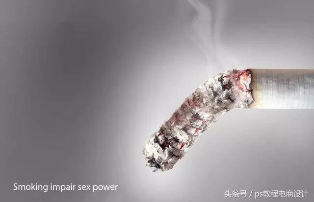 ps禁烟海报设计,ps禁烟海报怎么加入烟雾