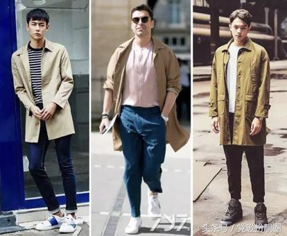 男士秋季风衣时尚大气新款,高端男装中长款风衣搭配