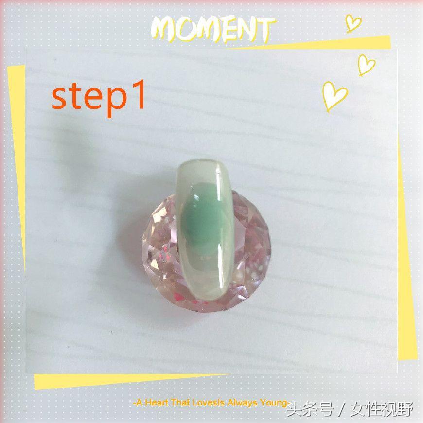 波光粼粼的春日美甲教程,毛衣纹美甲教程