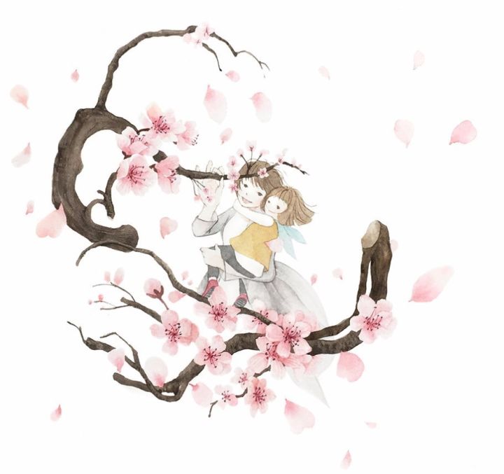 手绘妈妈和女儿的日常生活，温暖而感人