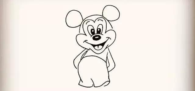 画米老鼠简笔画,米老鼠的简笔画简单又好看