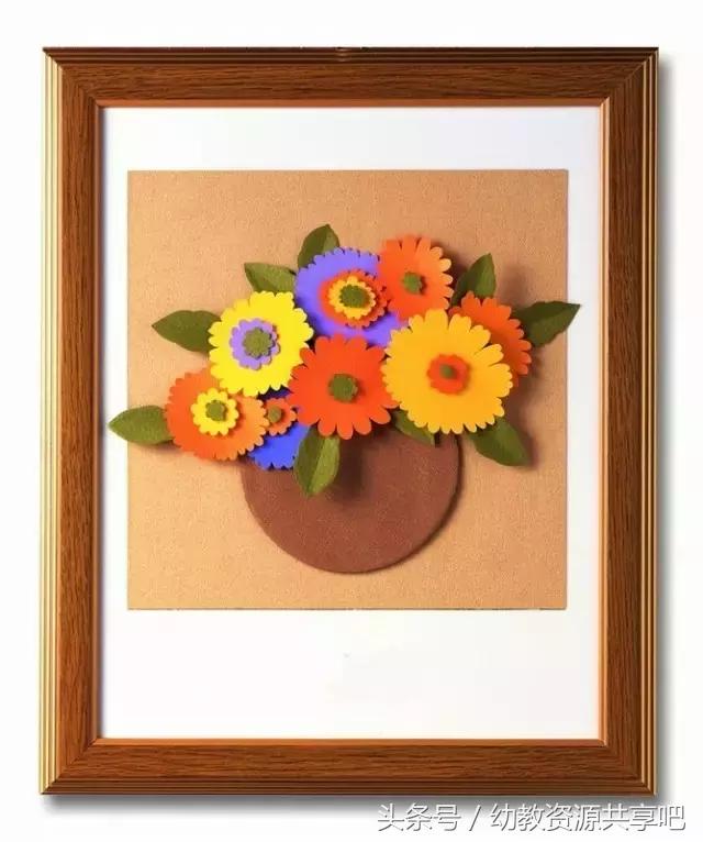幼儿园粘墙上创意手工简单,幼儿园老师手工粘贴作品